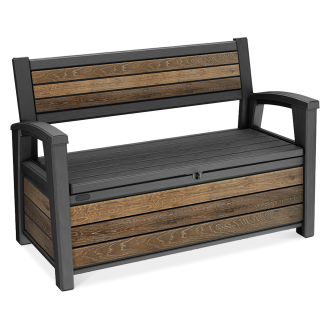 Záhradný box/lavička Keter Deco 227L orech