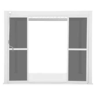 Polykarbonátové posuvné dvere pre bielu pergolu PREMIUM 3 m - GUTROOF