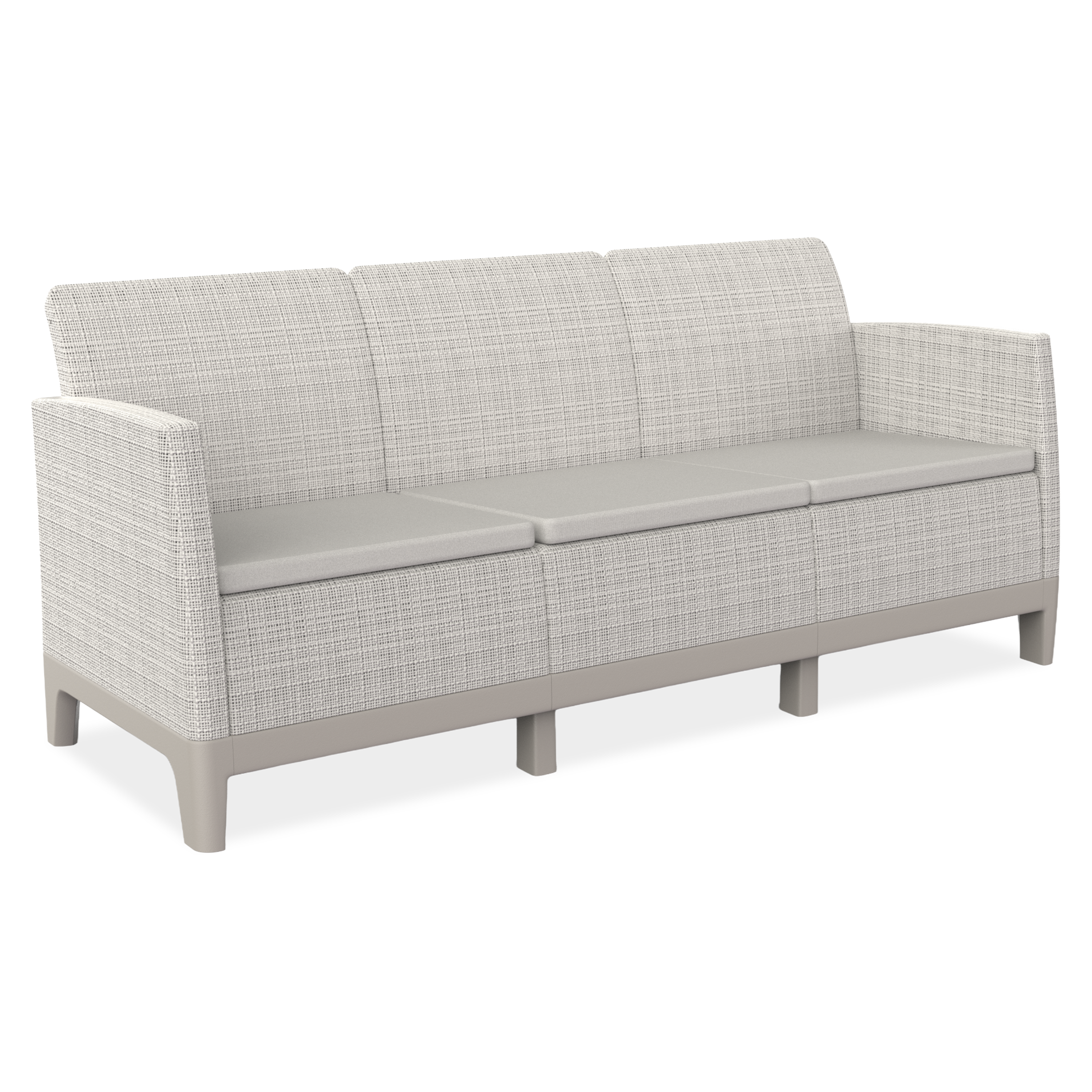 Sedačka Scandi Forma 3 Pebble Grey-Soft Beige / Oat - Keter