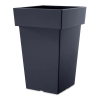 Vysoký kvetináč Lofly Square 29x29x44cm antracit - PROSPERPLAST