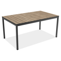 Jedálenský stôl DECO PORTO NOVA 160 Black + Ashwood - Keter