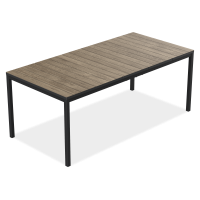 Jedálenský stôl DECO PORTO NOVA 200 Black + Walnut - Keter