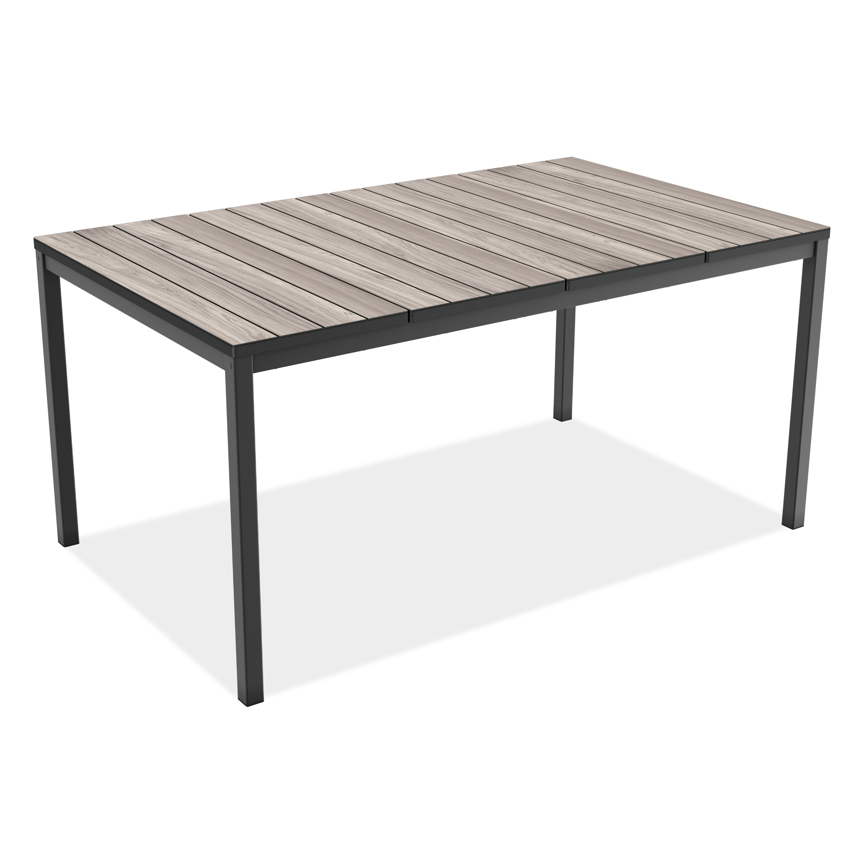 Jedálenský záhradný stôl DECO PORTO NOVA 160 Black + Storm - Keter