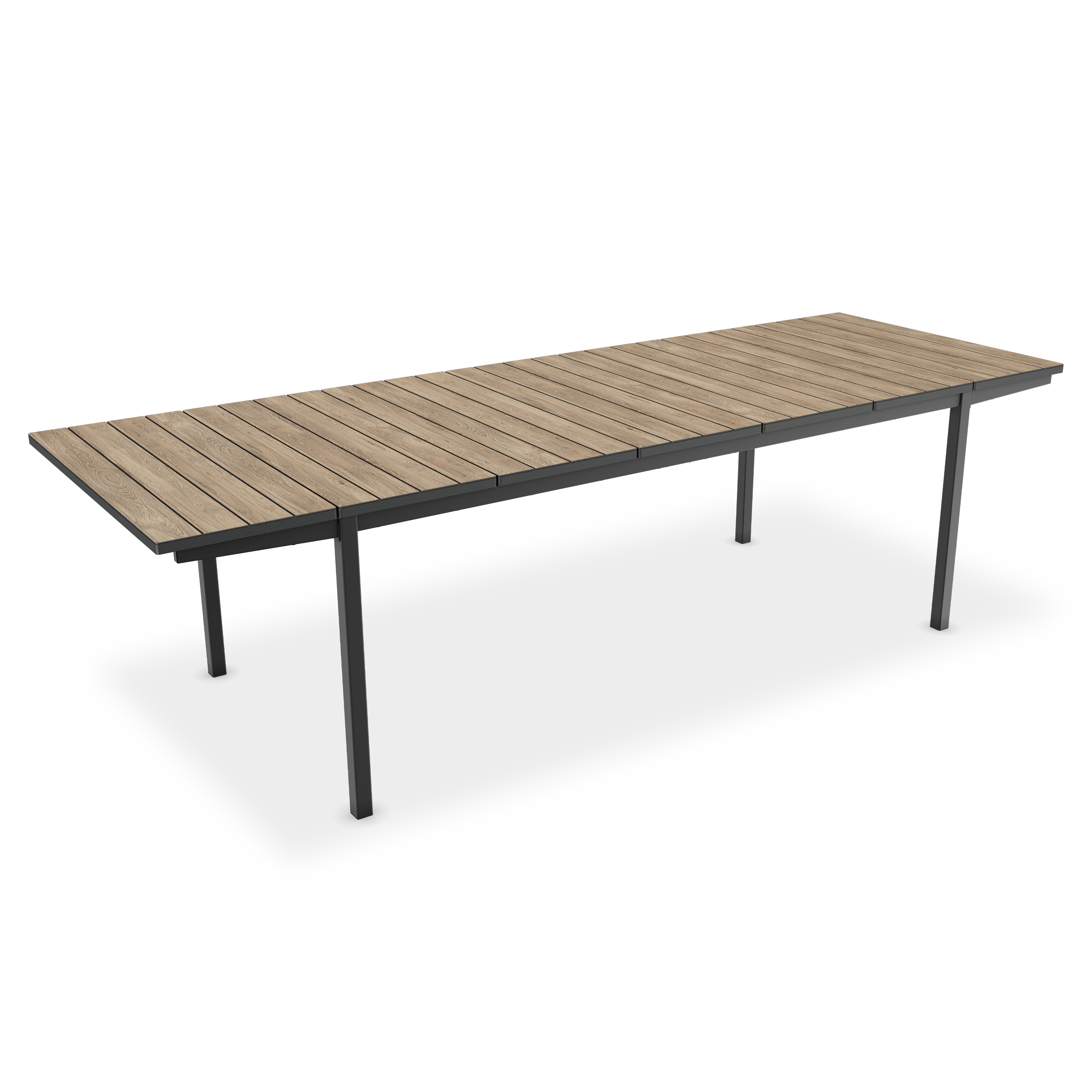 Rozkladaci jedalensky stol DECO PORTO NOVA 200-280 Black/Ashwood - Keter