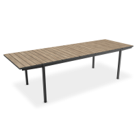 Rozkladaci jedalensky stol DECO PORTO NOVA 200-280 Black/Ashwood - Keter