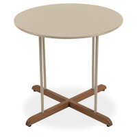Záhradný stolík RONDA svetlobéžový, ø 49,5 cm – BJORKKA
