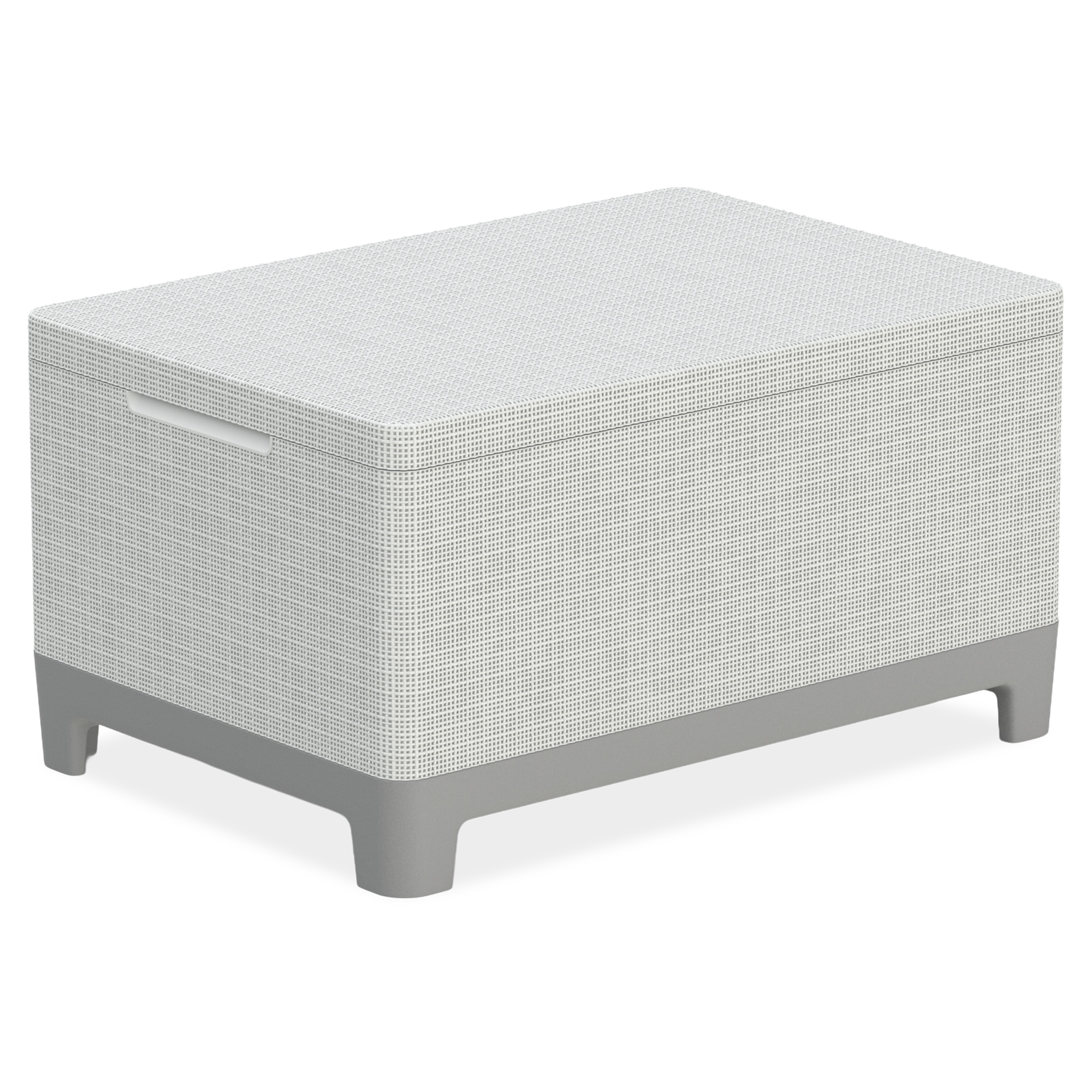 Vonkajší stolík Scandi s úložným priestorom Ash grey-Soft beige - Keter