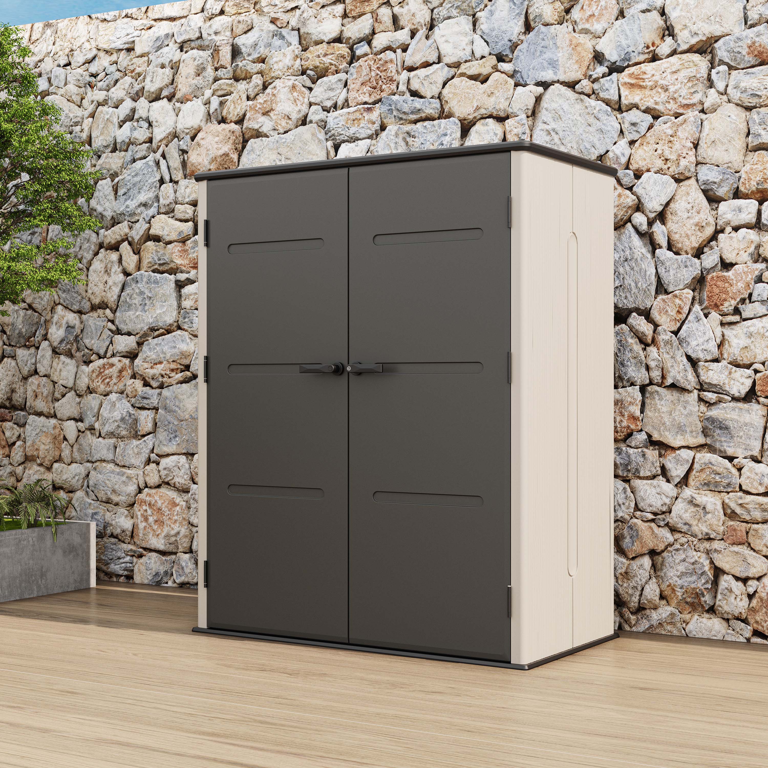 Záhradná skriňa DAKOTA 4.7x2.5 Cold Grey - HARDMAISTER