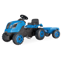 Traktor s prívesom XL modrý - Smoby