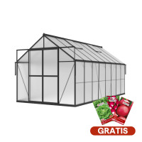 Záhradný skleník Slide-In NEW 244x490cm Black – Cultivo