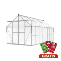 Záhradný skleník Slide-In NEW 244x490cm Silver – Cultivo
