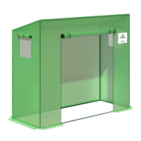 Plastový skleník na paradajky 200x77 zelený