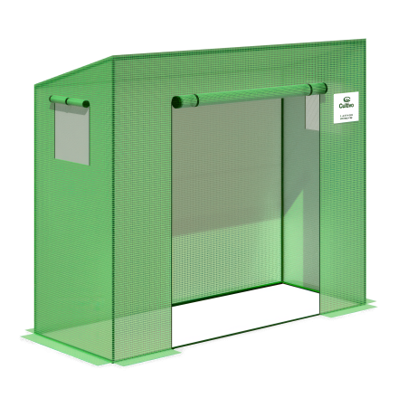 Plastový skleník na paradajky 200x77 zelený