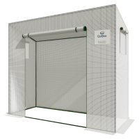 Plastový skleník na paradajky 200x77 biely