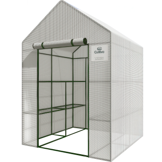 Skleníkový plastový tunel 8 políc 140x140 biely