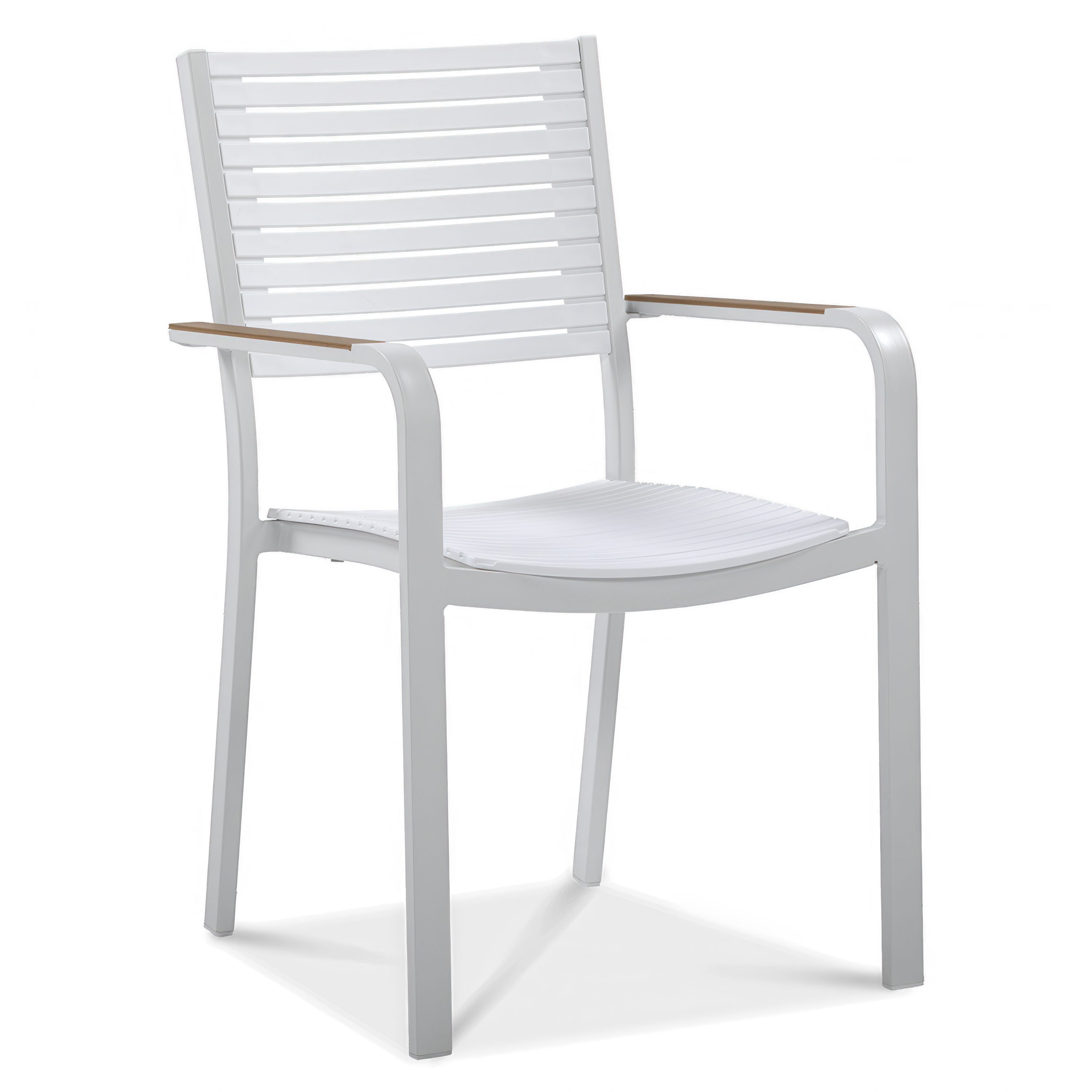 Biela stolička TACOMA - Focus Garden