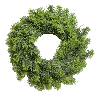 Wianek świerkowy talkowany IRYS o średnicy 38cm