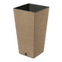 Furu Square Eco Wood vysoký kvetináč 34x34x66cm príroda - PROSPERPLAST