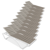 10x Lehátko LOMBOK White Taupe - Focus Garden