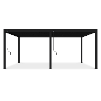 Terasová pergola 3.6x6 DELUXE antracit - Gutroof