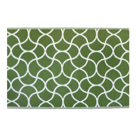 dywan zewnętrzny w kolorze zielonym