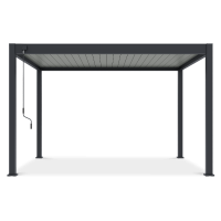 Terasová pergola ELEGANCE 3x4 antracit/svetlosivá - Gutroof