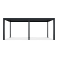 Bioklimatická terasová pergola ELEGANCE AUTOMATIC 3x6 s LED osvetlením Antracit - Gutroof