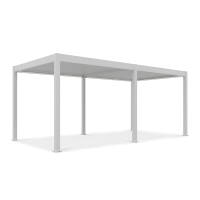 Bioklimatická terasová pergola ELEGANCE AUTOMATIC 3x6 s LED osvetlením Biela - Gutroof