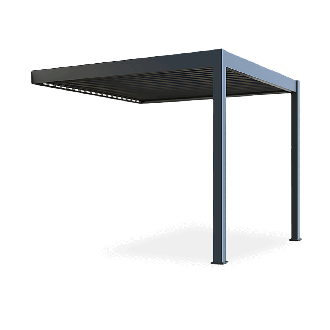 Hliníková pergola ku stene Gutroof ELEGANCE WALL 3x3 m