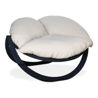 Drevená záhradná stolička Tiga Czillo, krémová - TIMBER