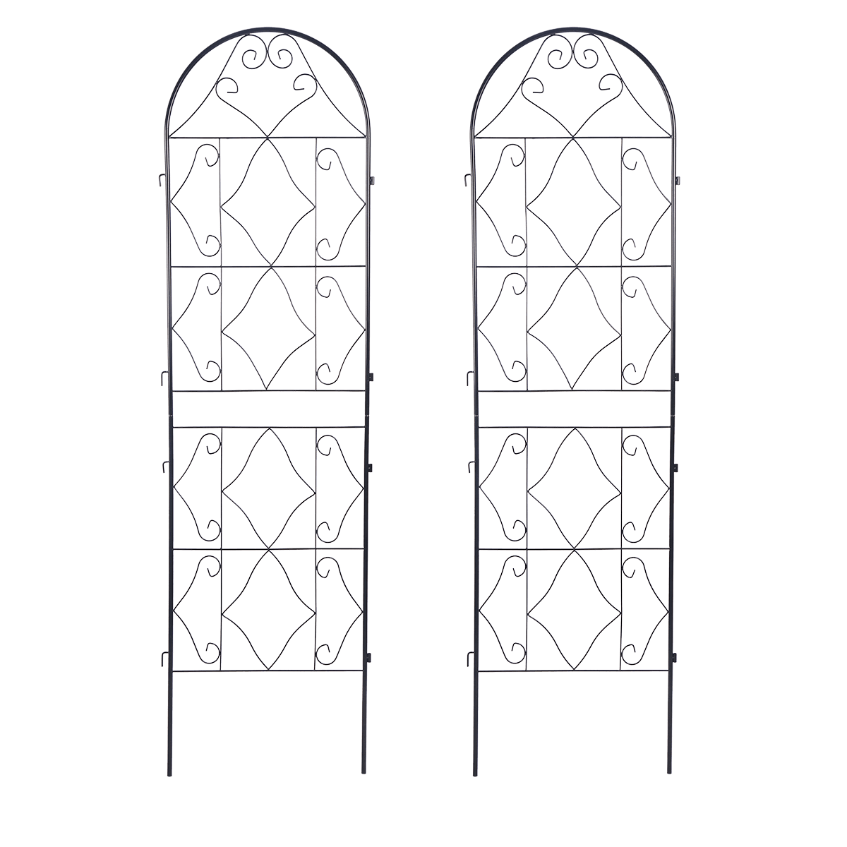 2x Podpera na rastliny 190x55 cm - geometrický vzor - Cultivo