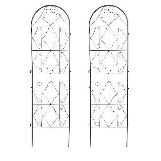 2x Podpera na rastliny 190x55 cm - geometrický vzor - Cultivo