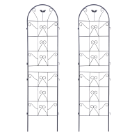 2x Podpera na rastliny 190x55 cm - kvetinový vzor - Cultivo