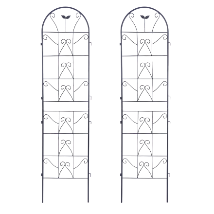 2x Podpera na rastliny 190x55 cm - kvetinový vzor - Cultivo