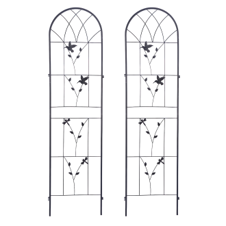 Sada dvoch podstavcov na rastliny 190x55 cm - vtáčí vzor - Cultivo