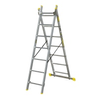 Dvojnohý hliníkový rebrík BS-DW2x7 - BAYERSYSTEM