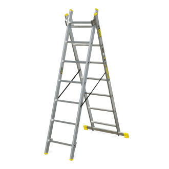 Dvojnohý hliníkový rebrík BS-DW2x7 - BAYERSYSTEM