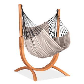 UDINE ORGANIC Hojdacie kreslo Zebra so stojanom - La Siesta