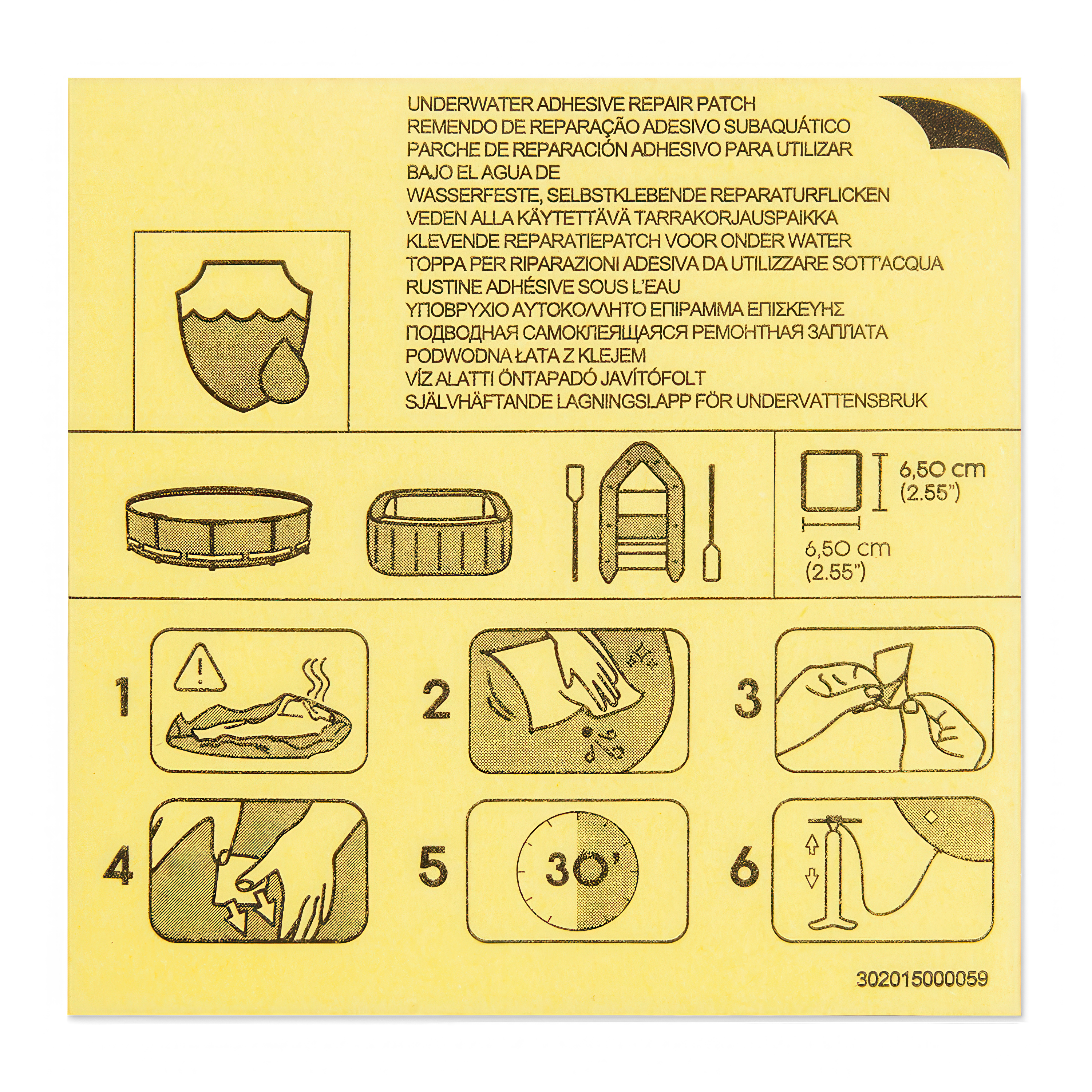 podwodne łatki naprawcze
