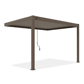 Stenová pergola ELEGANCE WALL 3x4 Taupe - Gutroof
