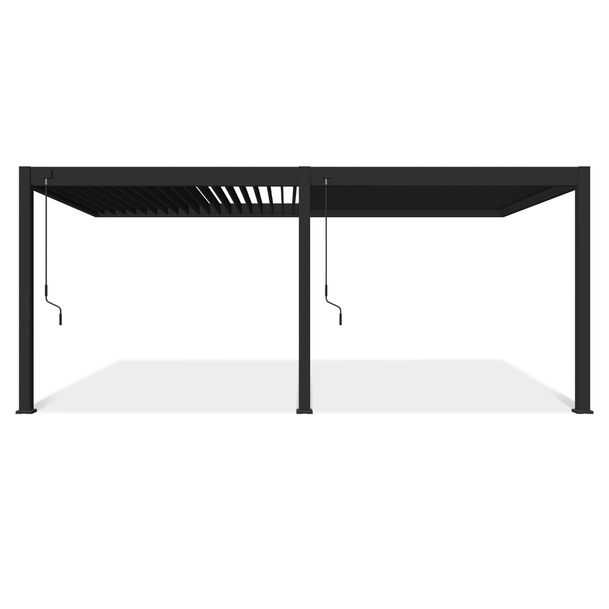 Przyścienna pergola ELEGANCE WALL 3x6 Anthracite - Gutroof