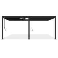 ELEGANCE WALL 3x6 Antracitová nástenná pergola - Gutroof