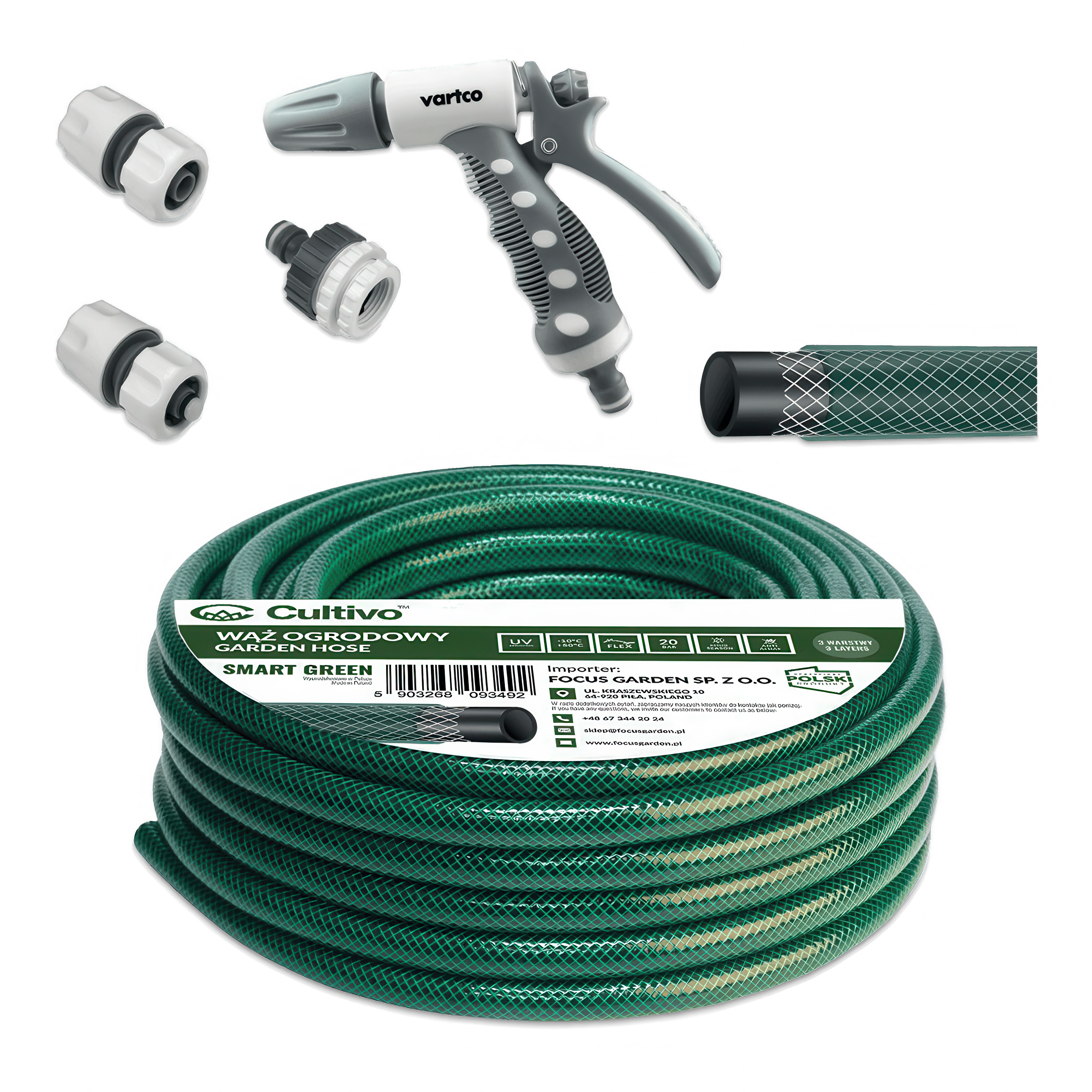 Zavlažovacia súprava SMART GREEN 20m 1/2` - CULTIVO