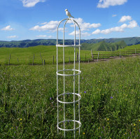 Biela pergola na ruže, výška 210 cm, kov - Cultivo