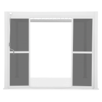 Polykarbonátové posuvné dvere pre bielu pergolu PREMIUM 4 m - GUTROOF