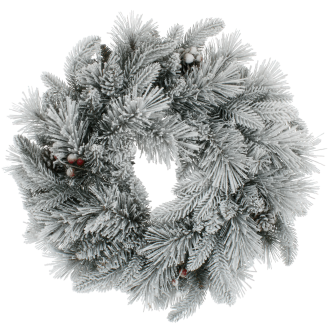 Smrekový veniec so zdobením CRYSTAL, priemer 60 cm
