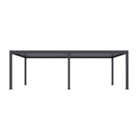 Elektrická terasová pergola s osvetlením DELUXE PRO AUTOMATIC 4x8 antracit - Gutroof