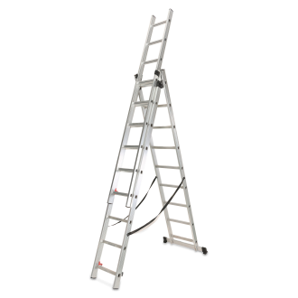 Multifunkčný hliníkový rebrík Solid Regular, 3x9 - Hardmaister