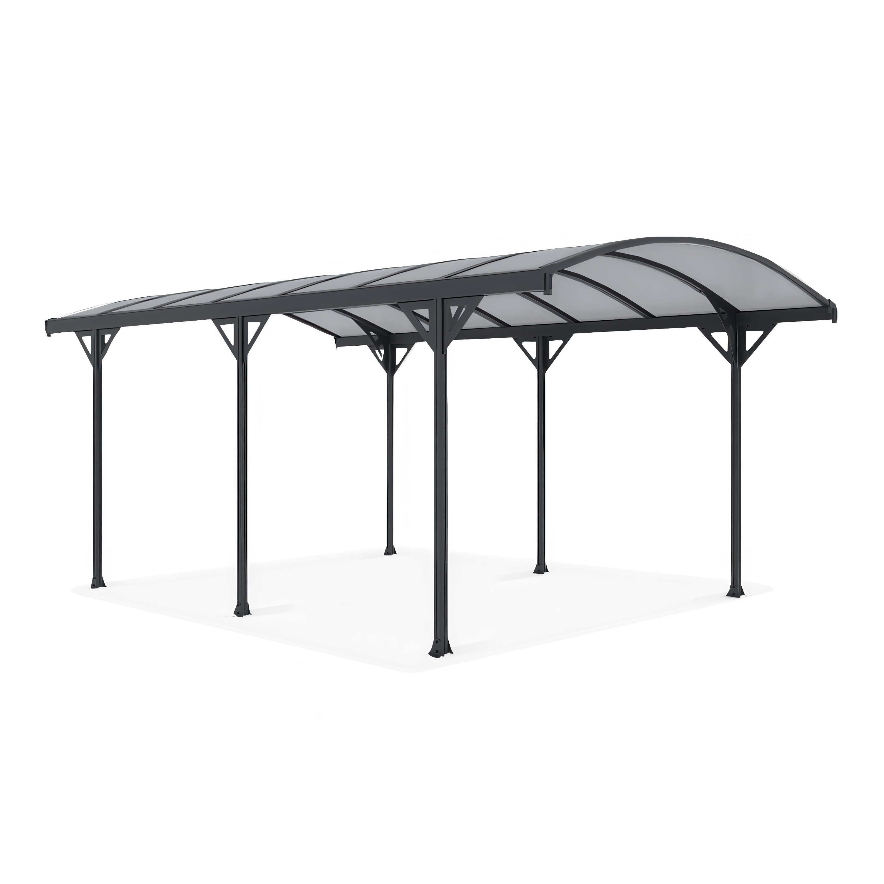 Voľne stojaca pergola na auto NEVADA 3x5,1 m studenosivá