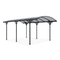 Voľne stojaca pergola na auto NEVADA 3x5,1 m studenosivá